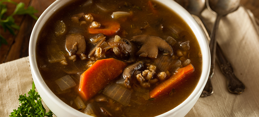 Mushroom Barley Soup 