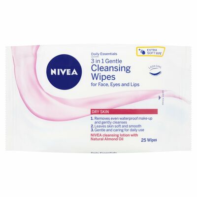 Nivea Facial Wipes Dry Sensitive 25pce