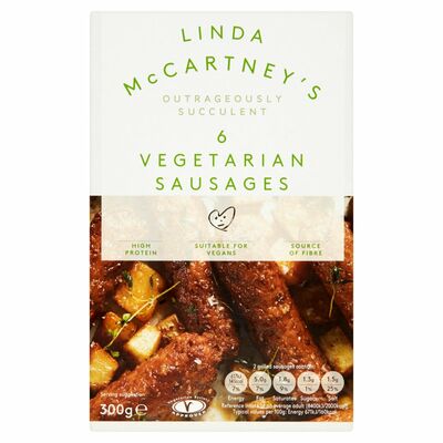 Linda McCartney Vegetable Sausages 6 Pack 300g
