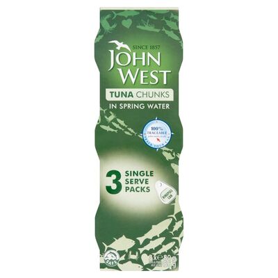 John West Tuna Chunks In Springwater 3 Pack 240g