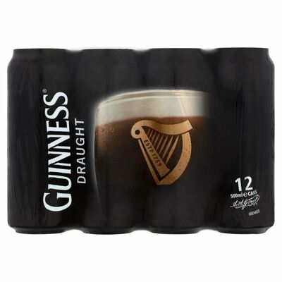 GUINNESS CAN PACK 12 X 500ML