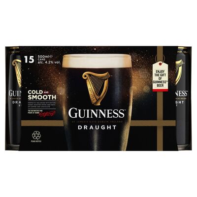 Guinness Draught Can Pack 15 x 500ml