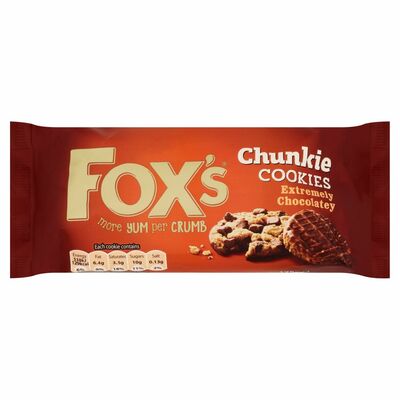 Fox's Chunkie Cookies Extremely Chocolatey 175g