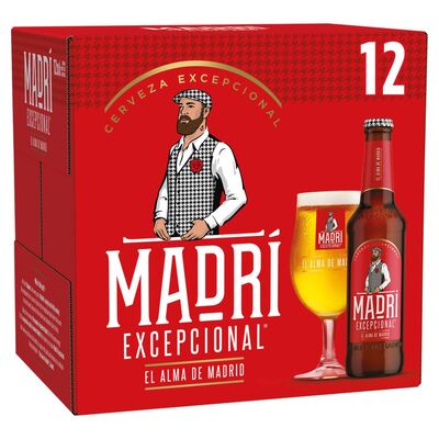 Madrí Cerveza Excepcional Bottle Pack 12 x 3€30ml