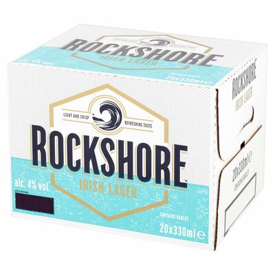 ROCKSHORE LAGER BOTTLE PACK 20 X 330ML