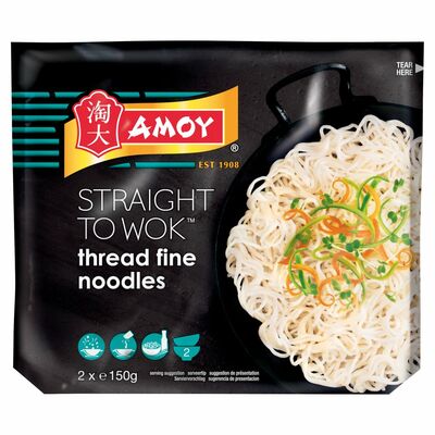 Amoy Straight To Wok Thread Fine Noodles 300g