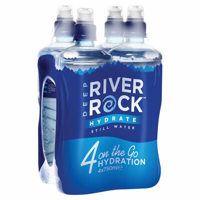Deep River Rock Still Water Bottle Pack 4 x 750ml