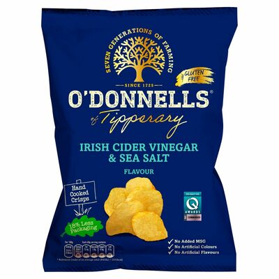 O'Donnells Salt & Vinegar Crisps 125g