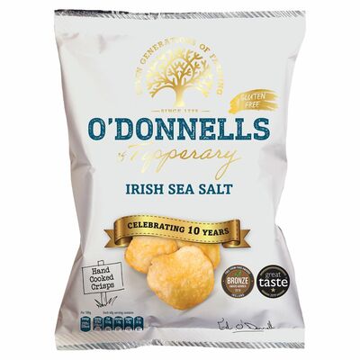 O'Donnells Irish Sea Salt Crisps 125g