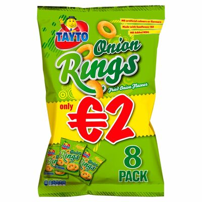 Tayto Onion Rings 7 Pack 140g
