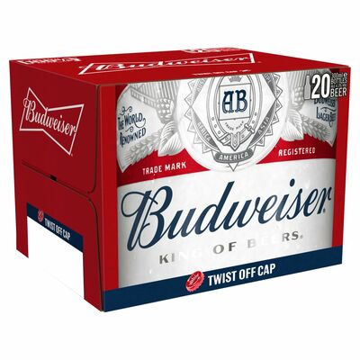 BUDWEISER BOTTLE PACK 20 X 300ML