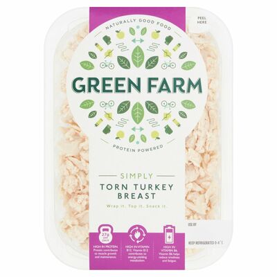 Green Farm Fine Foods Torn Turkey Breast 100g