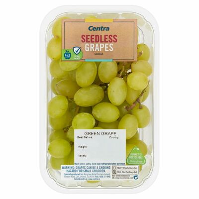 Centra Seedless White Grapes Punnet 500g