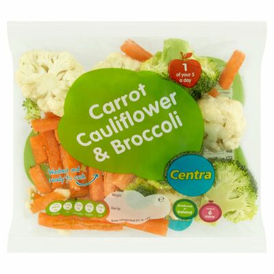 Centra Prepared Carrot Cauliflower Broccoli 300g
