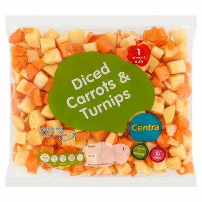 CENTRA CARROT & TURNIP DICED 500G