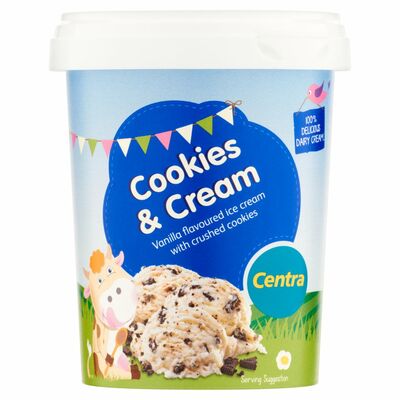 Centra Cookies & Cream Ice Cream Tub 1ltr