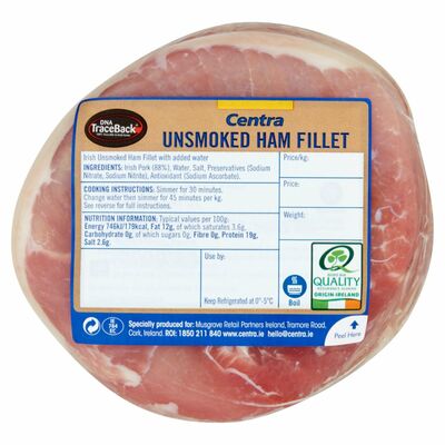 Centra Fresh Irish Unsmoked Ham Fillet 800g