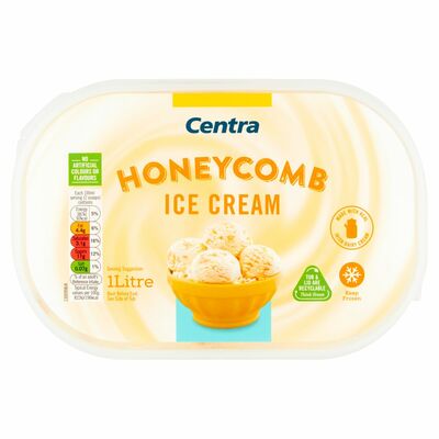 Centra Honeycomb Ice cream Tub 1ltr
