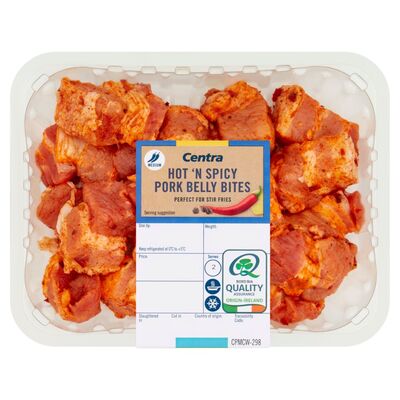 Centra Fresh Irish Pork Marinated Belly Bites 400g