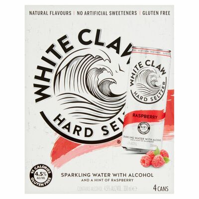 White Claw Raspberry Can Pack 4 x 3€30ml