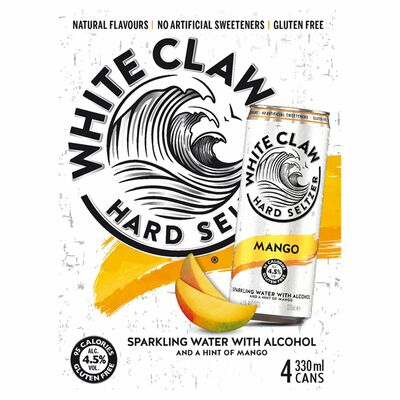 White Claw Mango Can Pack 4 x 330ml