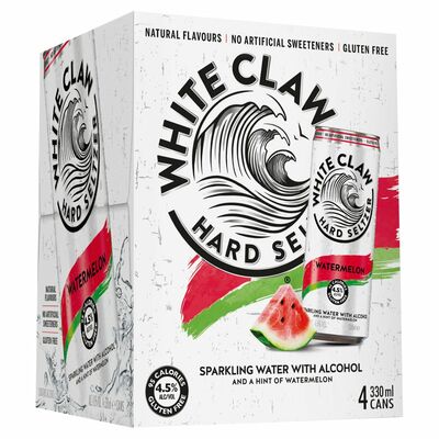 White Claw Watermelon Can Pack 4 x 330ml