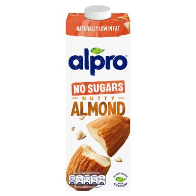 Alpro Dairy Free Unsweetened Almond Milk 1ltr