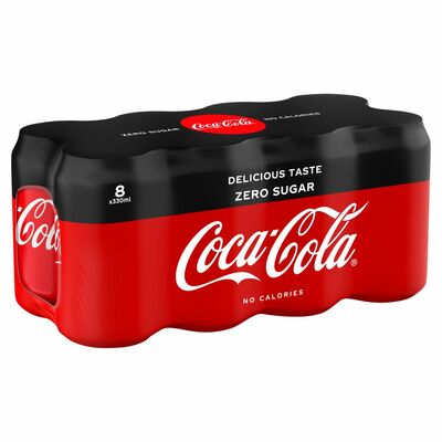 COCA-COLA ZERO CAN PACK 8 X 330ML