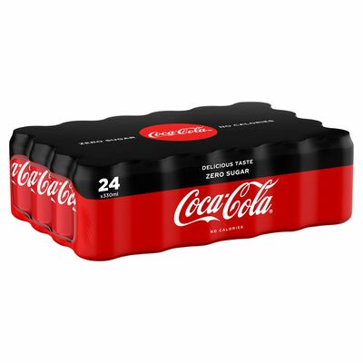 COKE ZERO PARTY CAN PACK 24 X 330ML