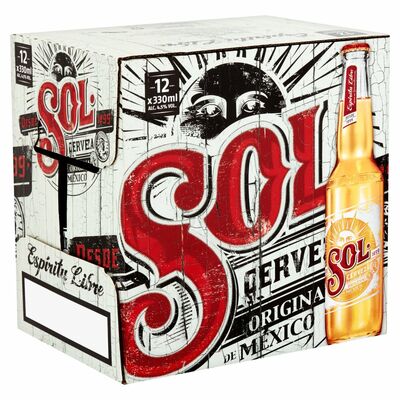 SOL BOTTLE PACK 12 X 330ML