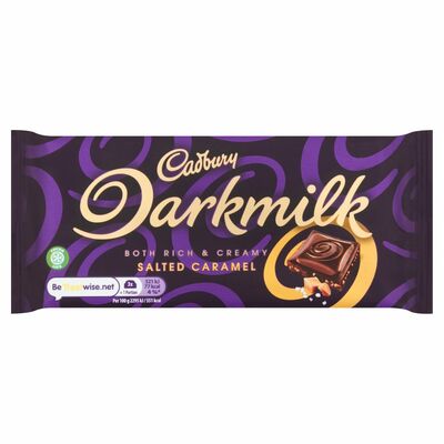 Cadbury Dark Milk Salted Caramel Bar 85g