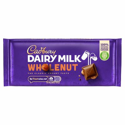 Cadbury Dairy Milk Wholenut Bar 120g