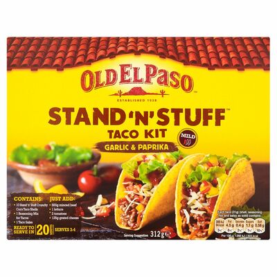 Old El Paso Paprika & Garlic St& 'N' Stuff Taco Kit 312g