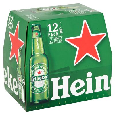 Heineken Lager Bottle Pack 12 x 3€30ml