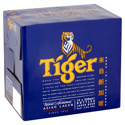 TIGER BOTTLE PACK 12 X 330ML