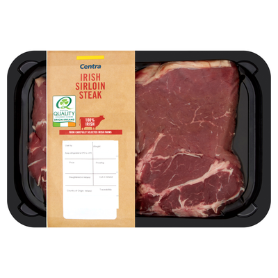 CENTRA SIRLOIN STEAK LARGE 1KG