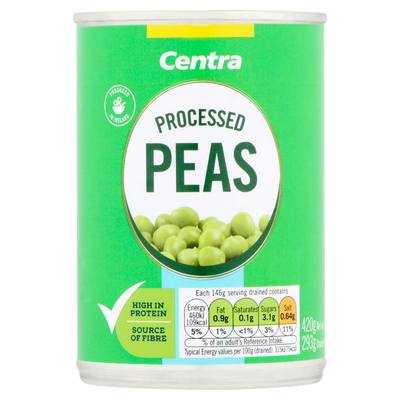 Centra Processed Peas 420g
