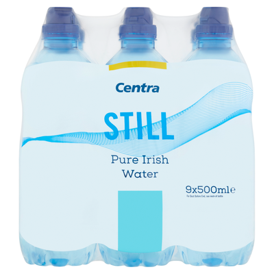CENTRA WATER SPORTS BOTTLE PACK 9 X 500ML
