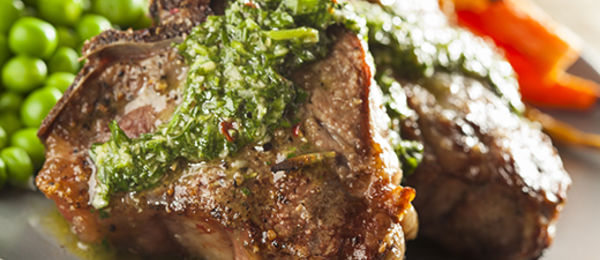 Lamb Chops with Pesto Crumb