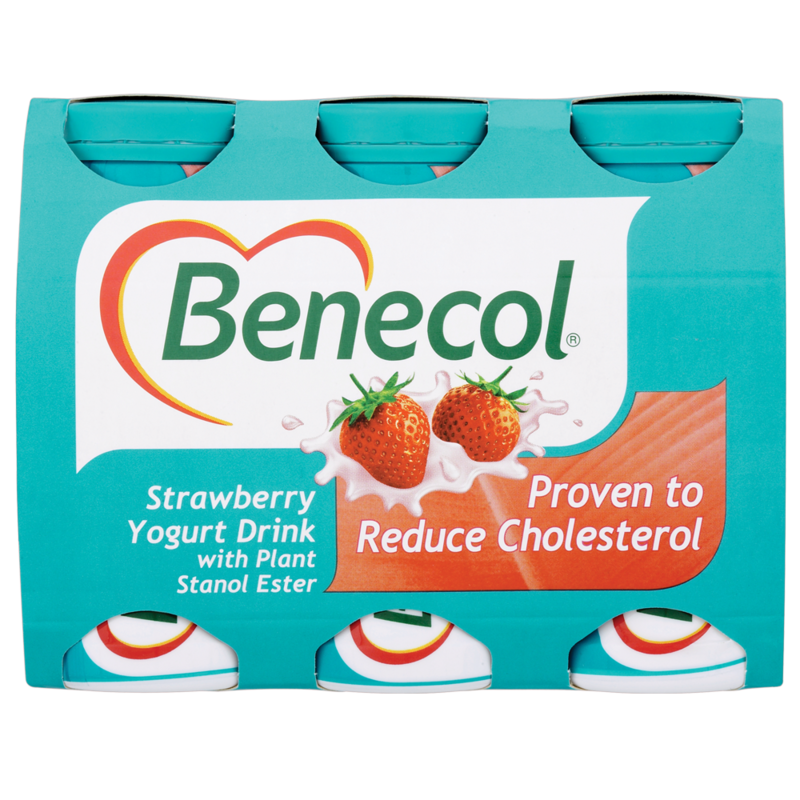 Benecol Smooth Fruity Yogurt Drinks Strawberry 6