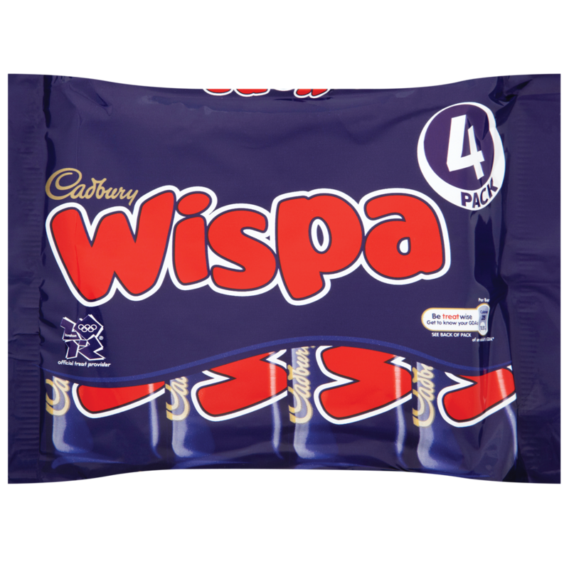 Cadbury Wispa Chocolate Bar 4pack 154g