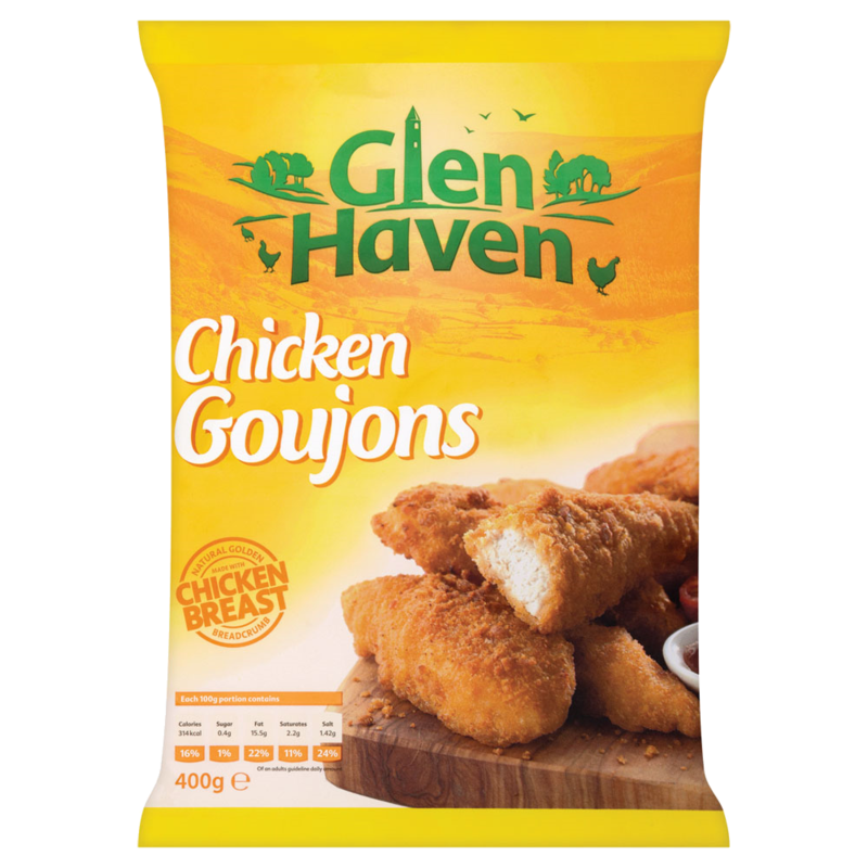 Glenhaven Chicken Goujons 400g Glenhaven Chicken Goujons 400g