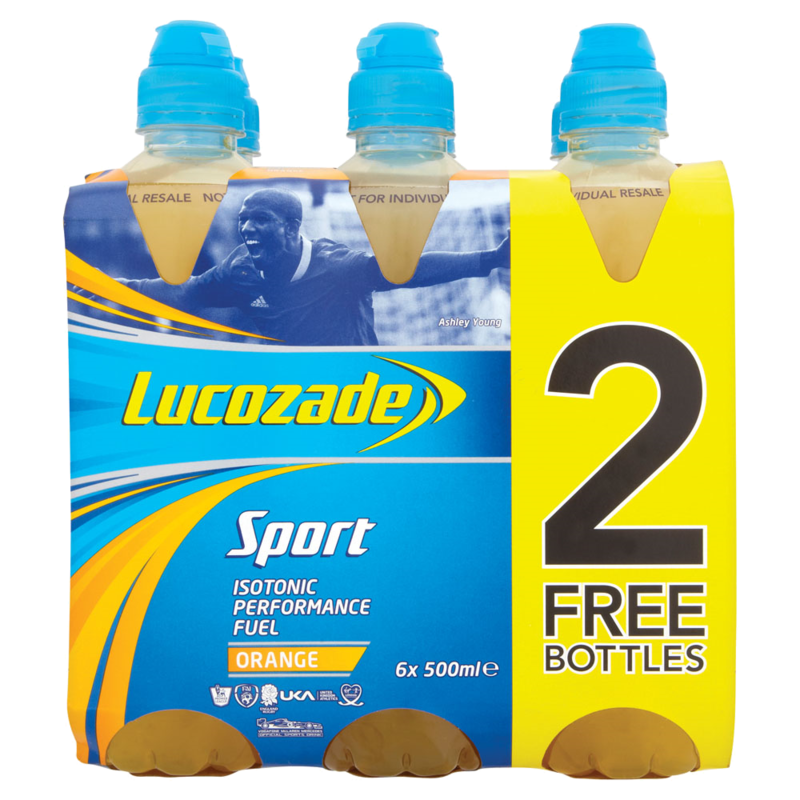 Lucozade 6 x 500ml 2 Free