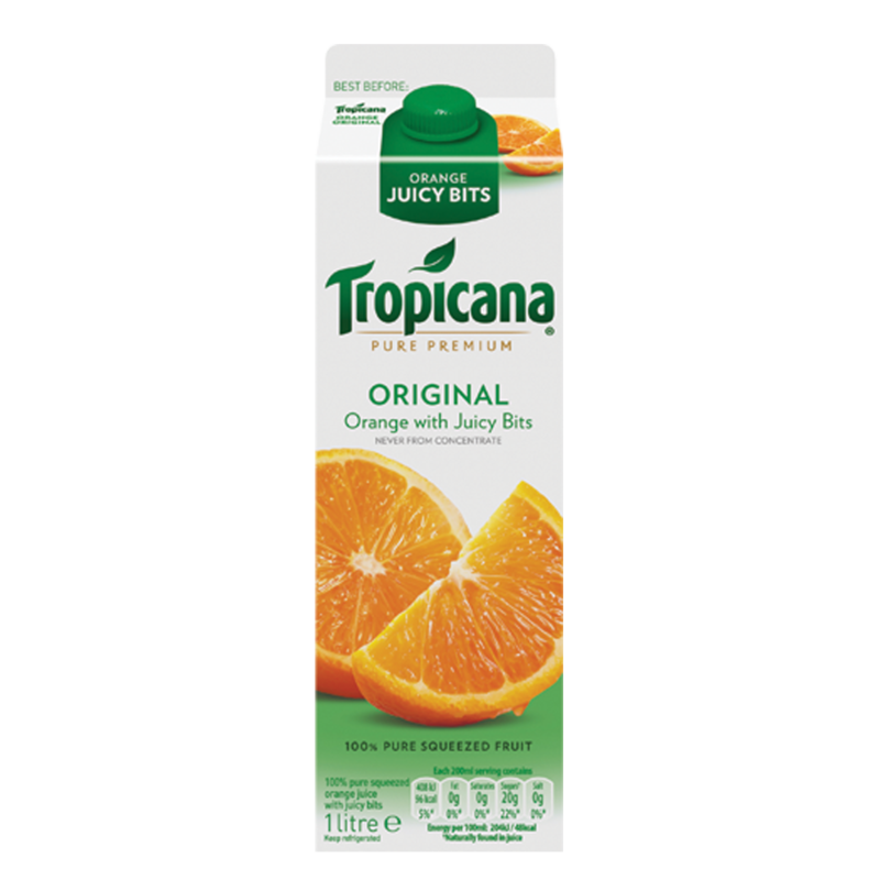 Tropicana Pure Premium Original Orange WithJuicy 1L Tropicana Pure Premium Original Orange WithJuicy 1L