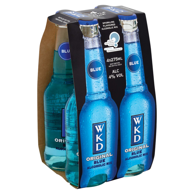 WKD Original Blue Alcoholic Mix 4 x 275ml