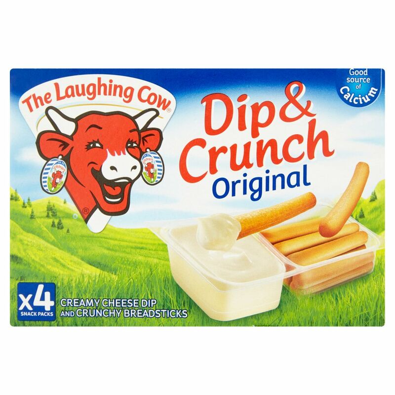 The Laughing Cow Dip & Crunch Original Cheese Spread & Breadsticks 4 x 35g (140g)