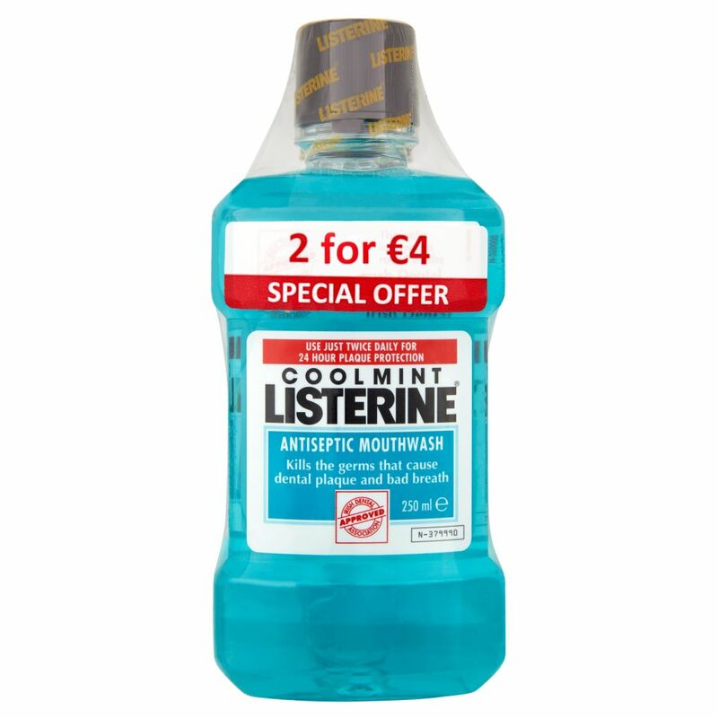 Listerine Antiseptic Mouthwash Coolmint 2 x 250ml