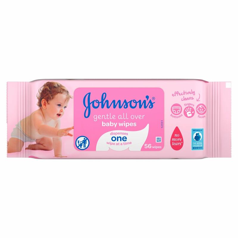 JOHNSON'S® Baby Gentle All Over Wipes 56 Wipes JOHNSON'S® Baby Gentle All Over Wipes 56 Wipes