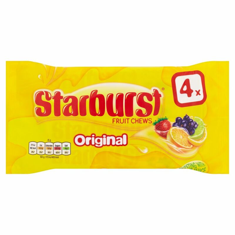 Starburst Fruit Chews Original 4 x 45g (180g)