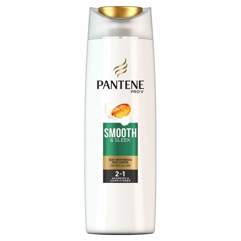 Pantene Pro-V Smooth & Sleek 2in1 Shampoo & Conditioner For Frizzy, Dull Hair 400ML